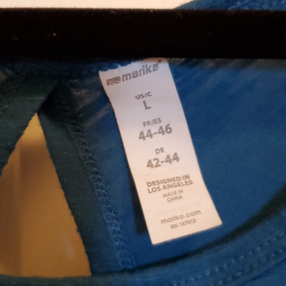 Size Large Marika Open Back Yoga Tank - Picture 2 of 3